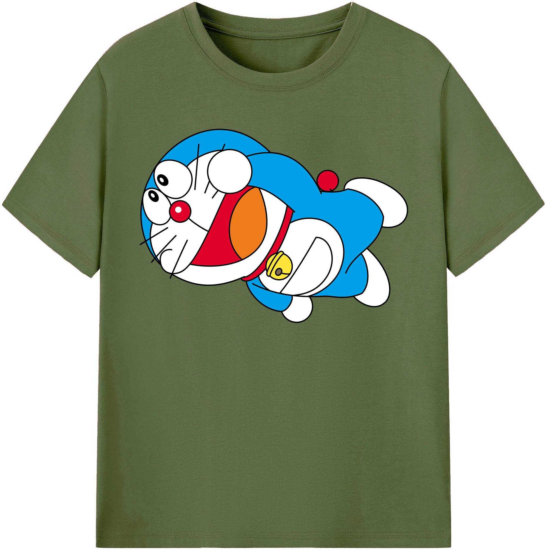 （画像用） ドラえもん Doraemon 綿100％半袖Tシャツ（フロントプリント）